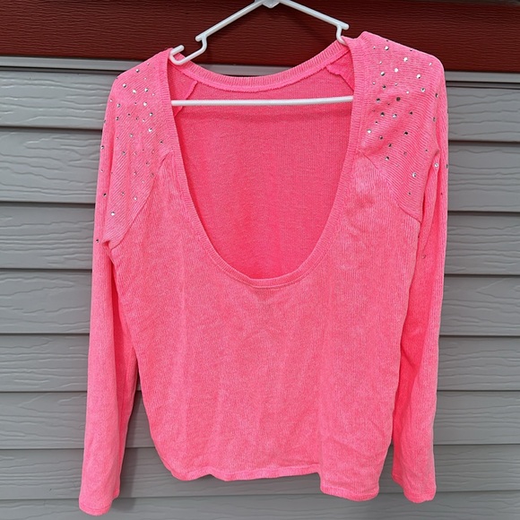PINK by Victoria Secret, Pink, Size Large, Lightweight Sweater - Picture 2 of 7